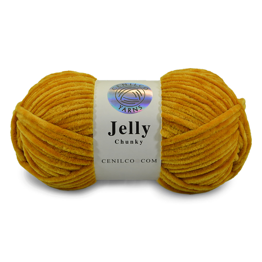 1 Ball - Jelly Chunky – Premium Chenille Yarn for Amigurumi, Crochet & Knitting