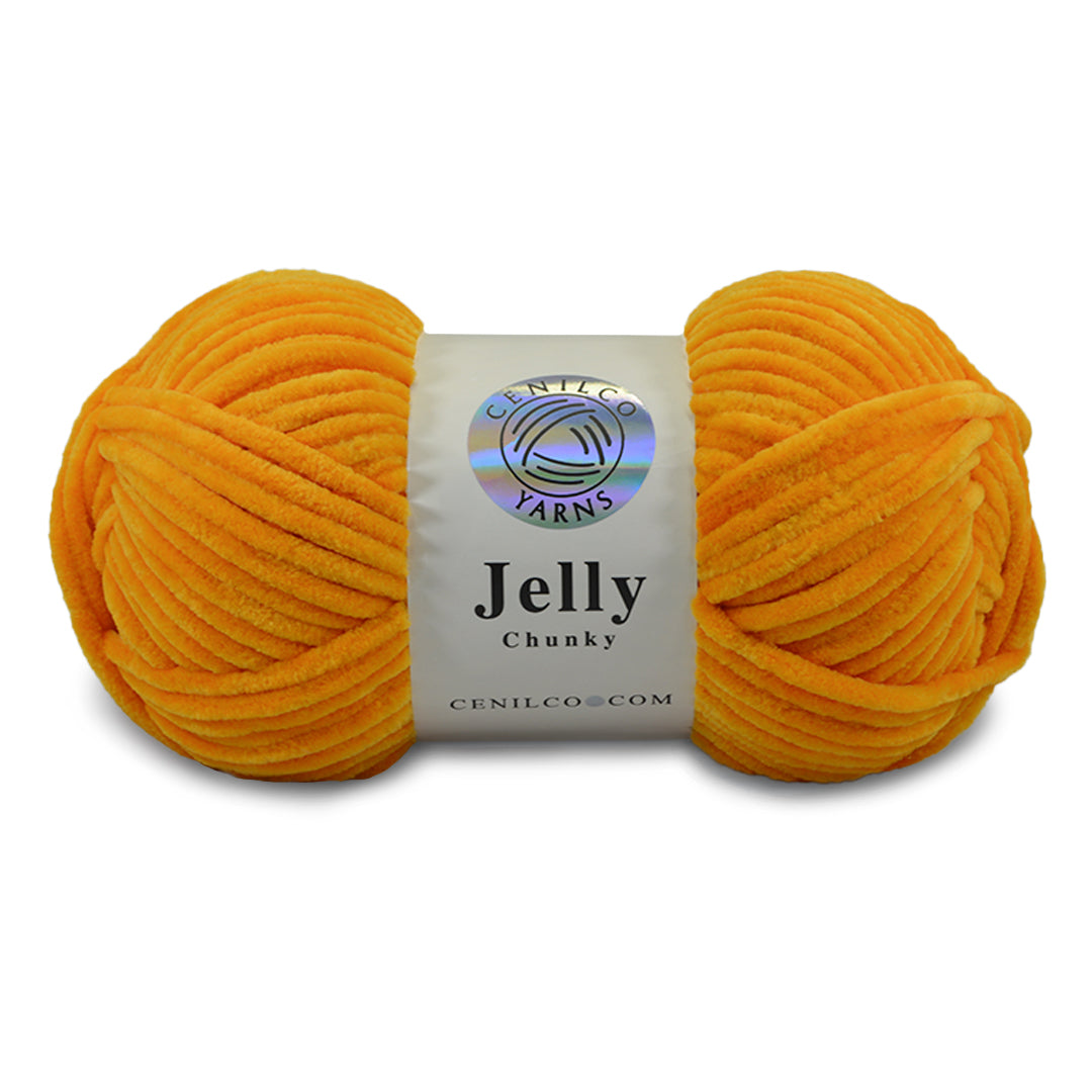 1 Ball - Jelly Chunky – Premium Chenille Yarn for Amigurumi, Crochet & Knitting