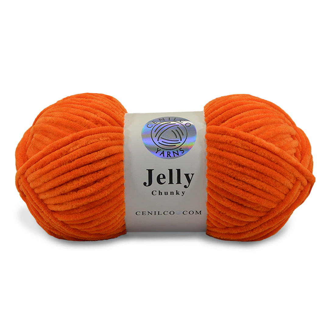 1 Ball - Jelly Chunky – Premium Chenille Yarn for Amigurumi, Crochet & Knitting