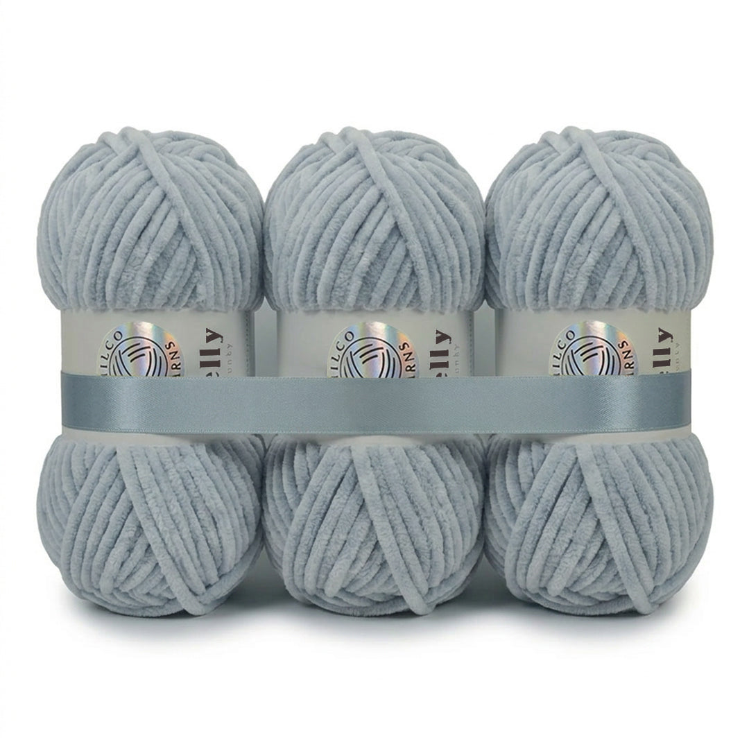3 Balls - Jelly Chunky – Premium Chenille Yarn for Amigurumi, Crochet & Knitting
