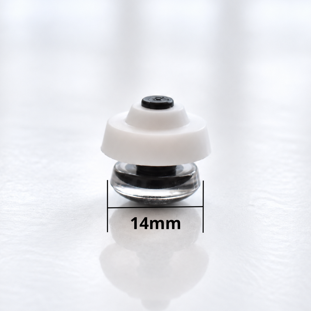 Olhos de Segurança com Glitter de 14 mm para Amigurumi – 1 Par com Glitter e Anilhas de Segurança