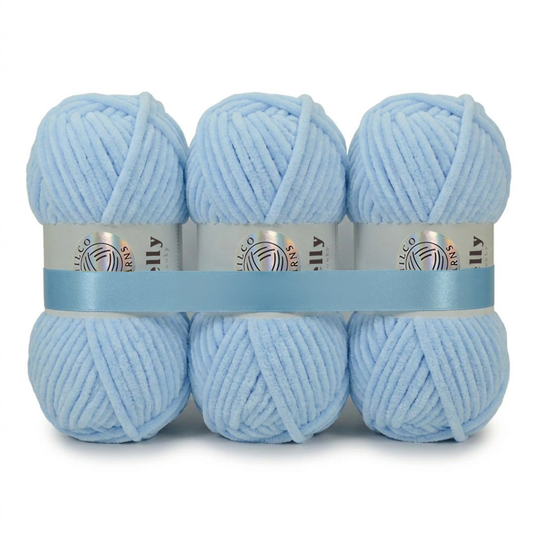 3 Balls - Jelly Chunky – Premium Chenille Yarn for Amigurumi, Crochet & Knitting
