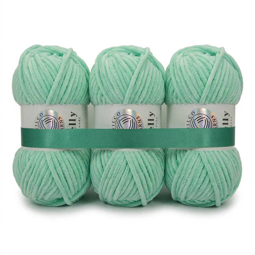 3 Balls - Jelly Chunky – Premium Chenille Yarn for Amigurumi, Crochet & Knitting