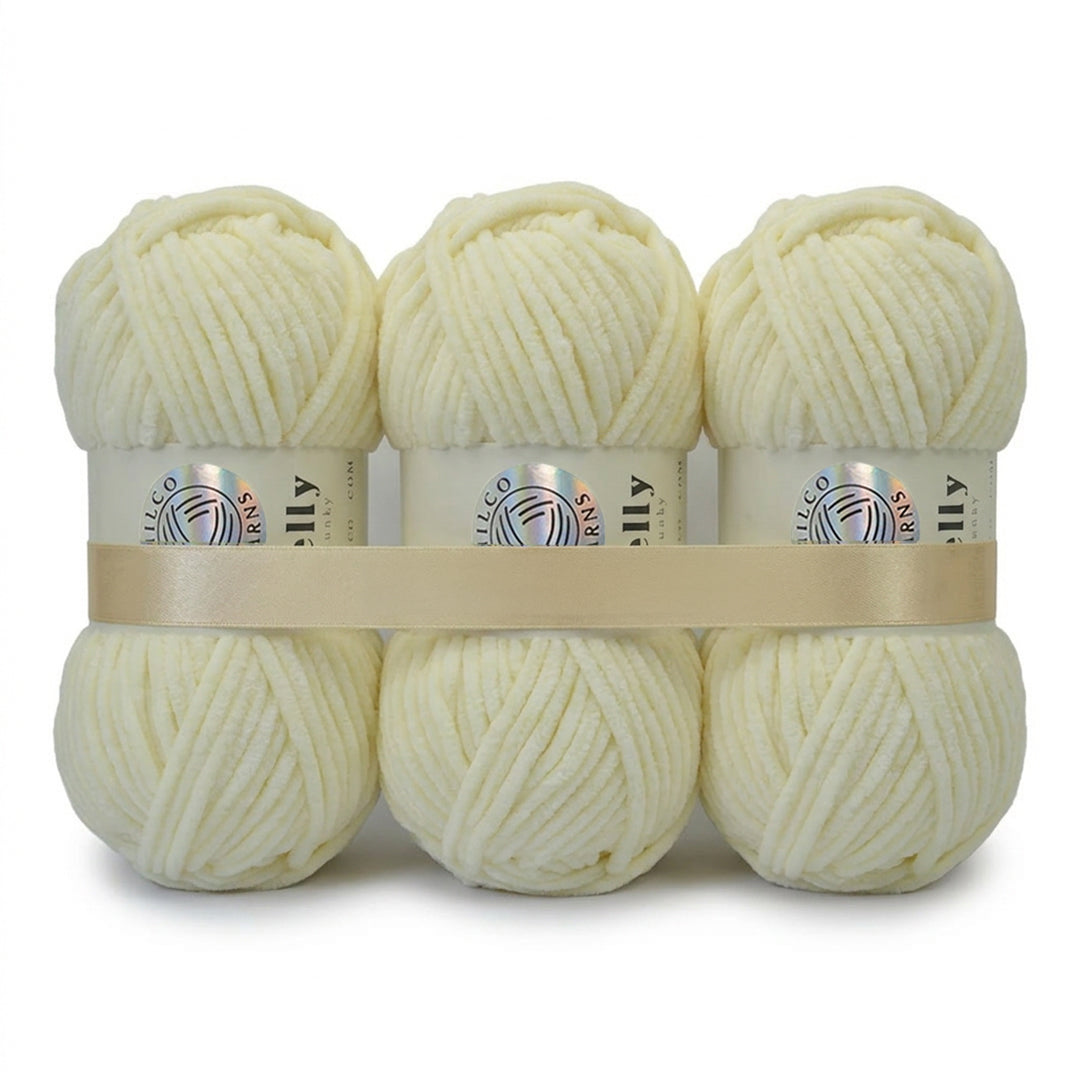3 Balls - Jelly Chunky – Premium Chenille Yarn for Amigurumi, Crochet & Knitting