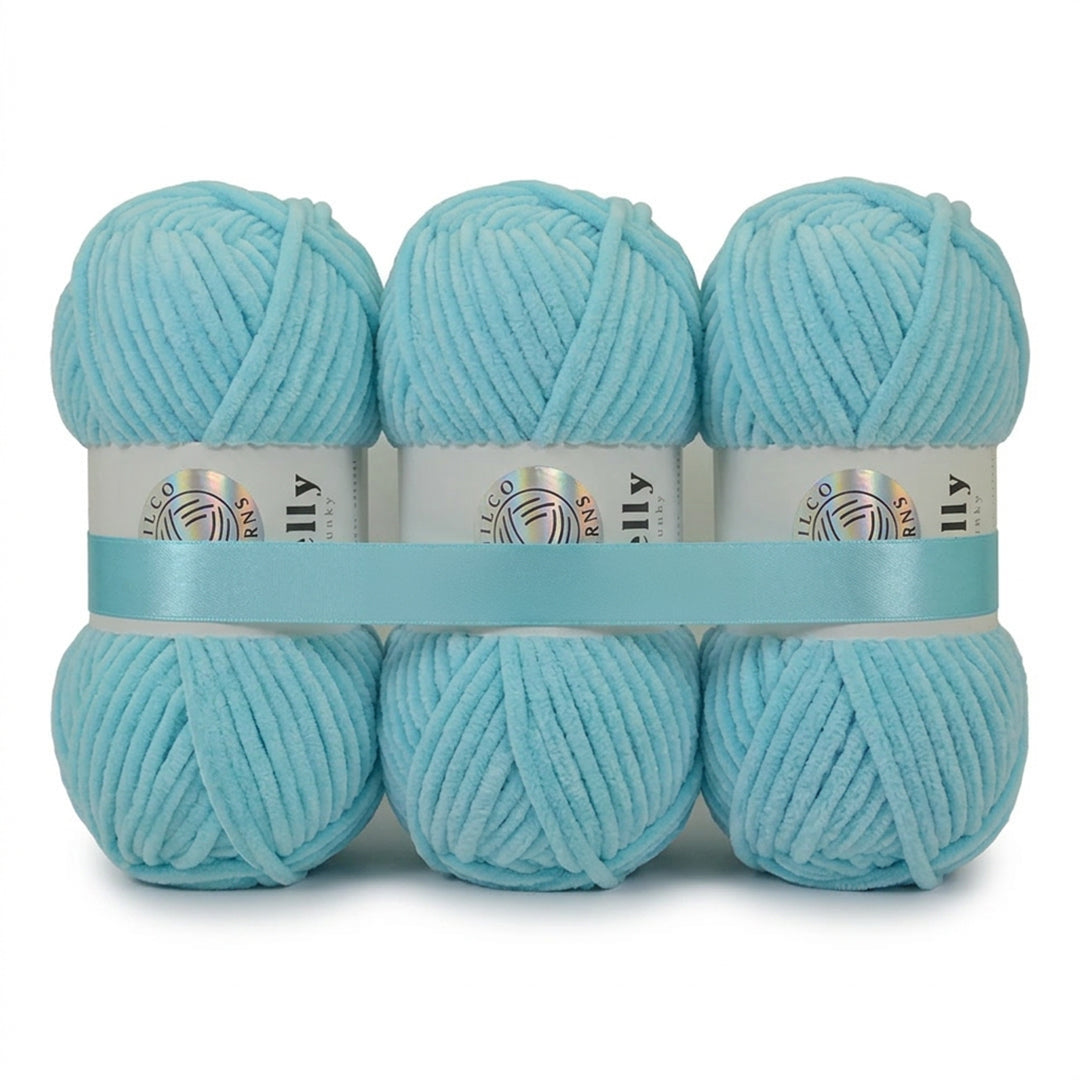 3 Balls - Jelly Chunky – Premium Chenille Yarn for Amigurumi, Crochet & Knitting