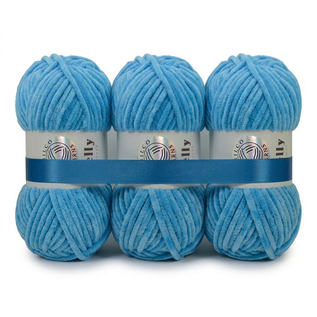 3 Balls - Jelly Chunky – Premium Chenille Yarn for Amigurumi, Crochet & Knitting
