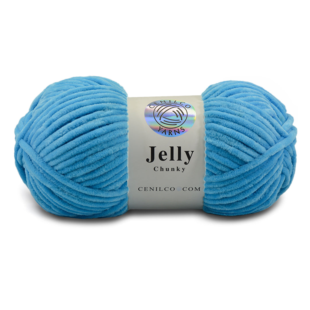 1 Ball - Jelly Chunky – Premium Chenille Yarn for Amigurumi, Crochet & Knitting