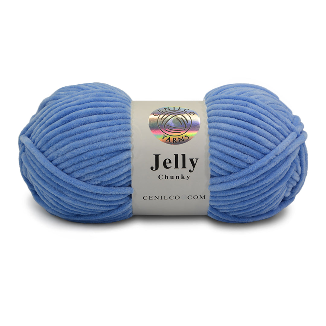 1 Ball - Jelly Chunky – Premium Chenille Yarn for Amigurumi, Crochet & Knitting