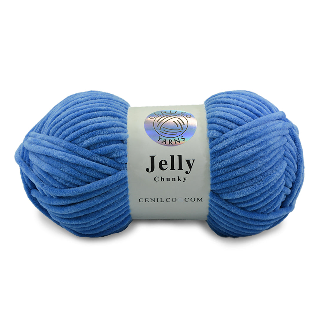 1 Ball - Jelly Chunky – Premium Chenille Yarn for Amigurumi, Crochet & Knitting
