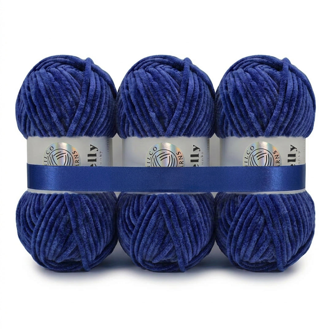 3 Balls - Jelly Chunky – Premium Chenille Yarn for Amigurumi, Crochet & Knitting