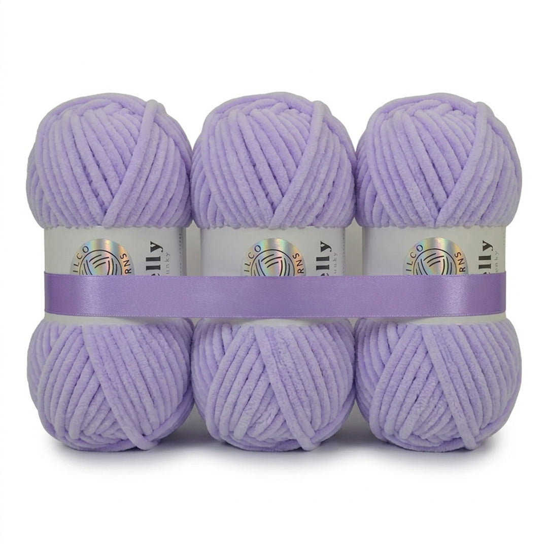 3 Balls - Jelly Chunky – Premium Chenille Yarn for Amigurumi, Crochet & Knitting