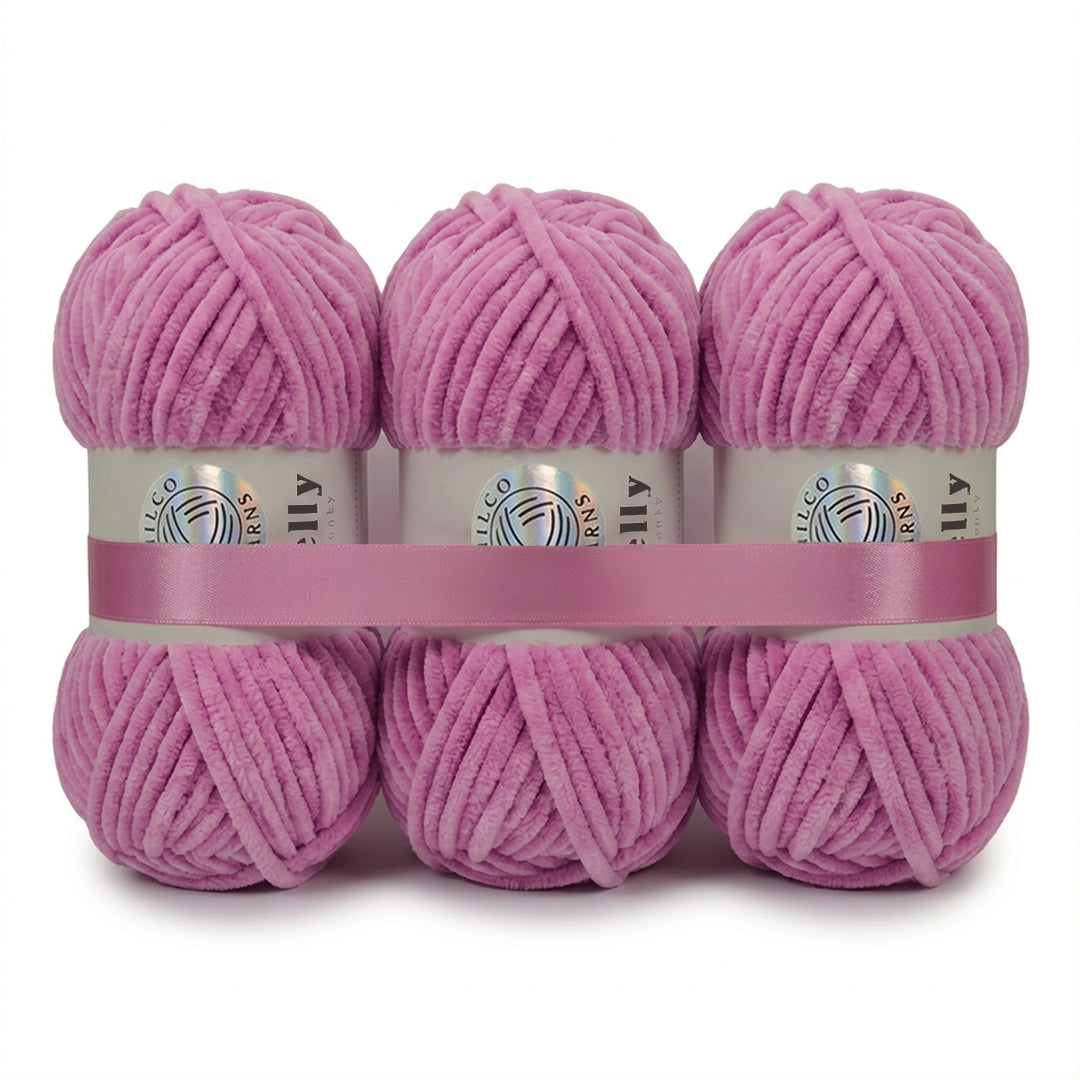 3 Balls - Jelly Chunky – Premium Chenille Yarn for Amigurumi, Crochet & Knitting