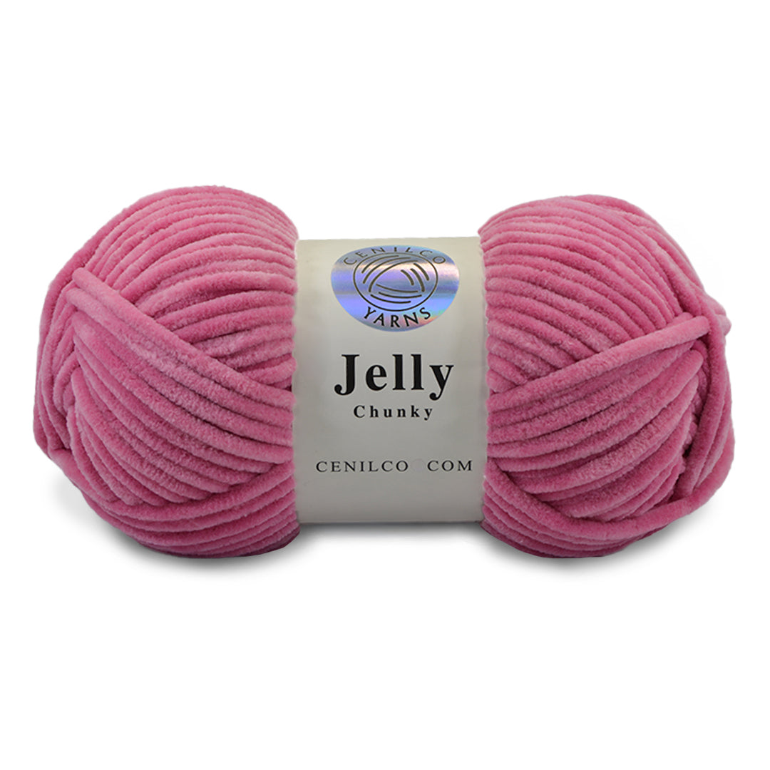1 Ball - Jelly Chunky – Premium Chenille Yarn for Amigurumi, Crochet & Knitting