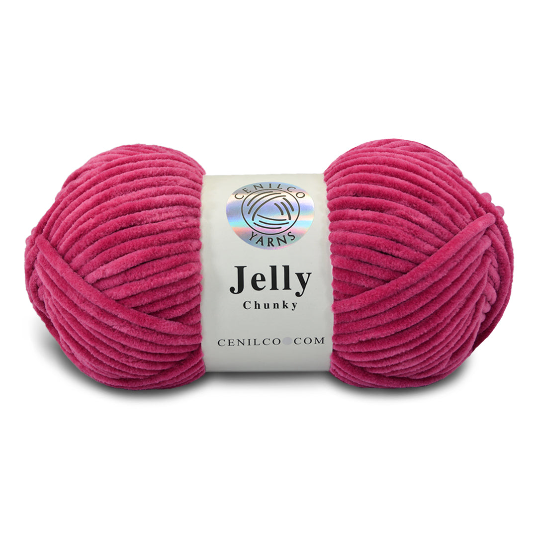 1 Ball - Jelly Chunky – Premium Chenille Yarn for Amigurumi, Crochet & Knitting