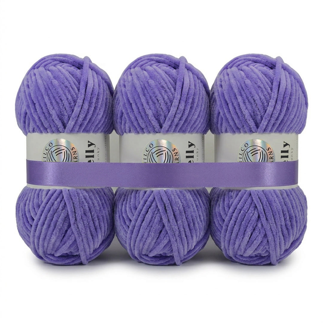 3 Balls - Jelly Chunky – Premium Chenille Yarn for Amigurumi, Crochet & Knitting
