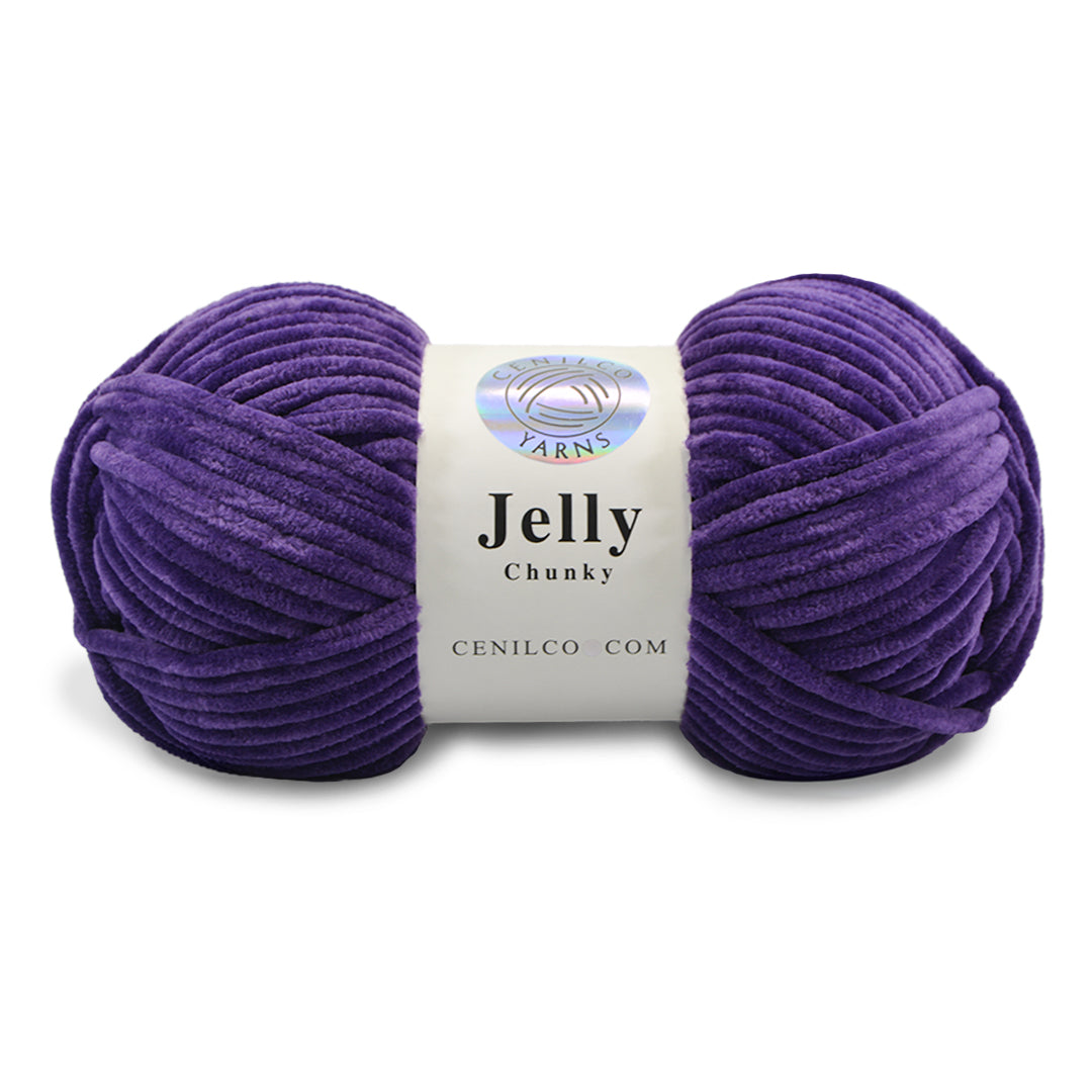 1 Ball - Jelly Chunky – Premium Chenille Yarn for Amigurumi, Crochet & Knitting