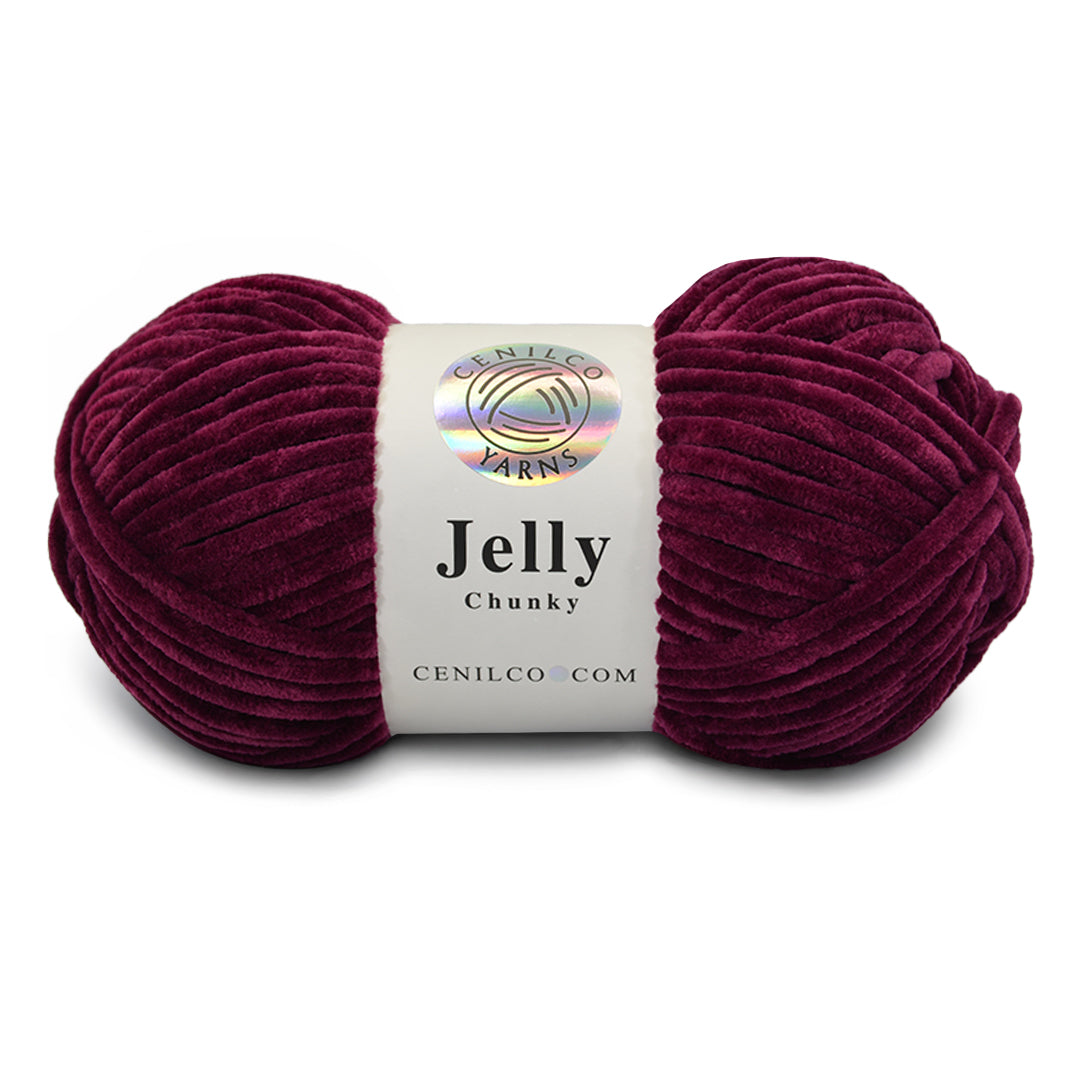 1 Ball - Jelly Chunky – Premium Chenille Yarn for Amigurumi, Crochet & Knitting