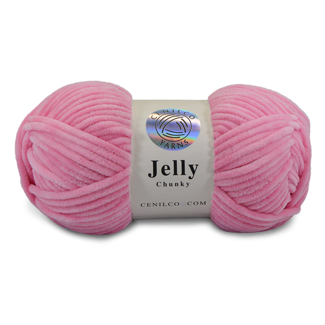 1 Ball - Jelly Chunky – Premium Chenille Yarn for Amigurumi, Crochet & Knitting