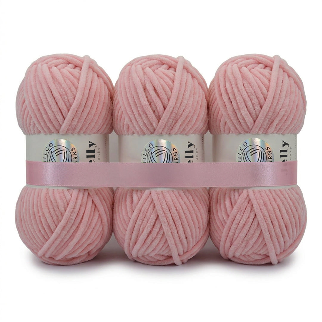 3 Balls - Jelly Chunky – Premium Chenille Yarn for Amigurumi, Crochet & Knitting