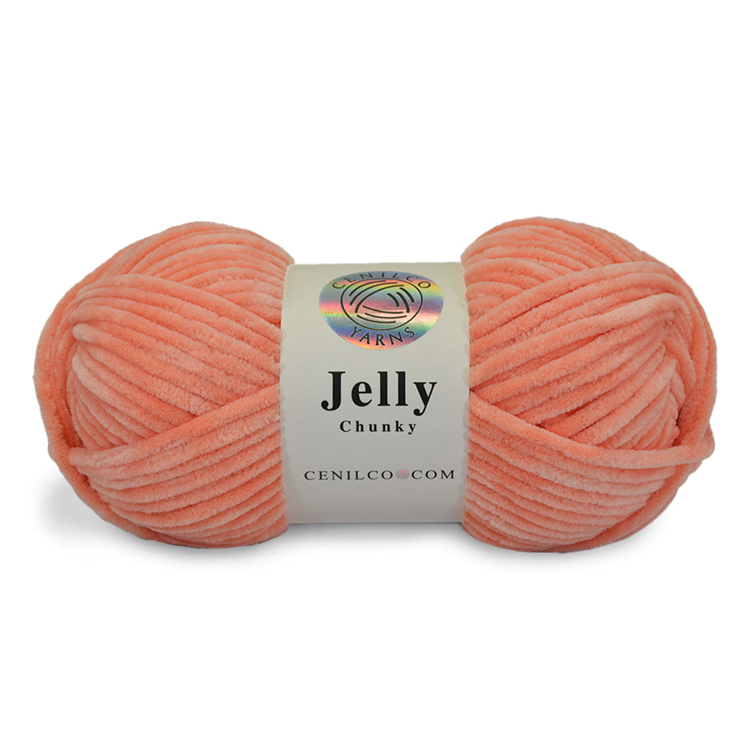 1 Ball - Jelly Chunky – Premium Chenille Yarn for Amigurumi, Crochet & Knitting