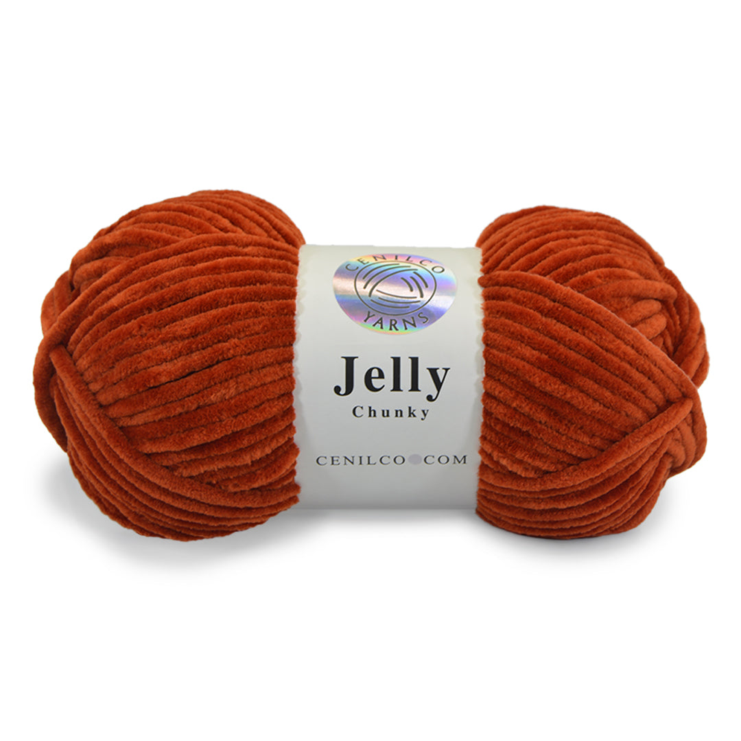 1 Ball - Jelly Chunky – Premium Chenille Yarn for Amigurumi, Crochet & Knitting