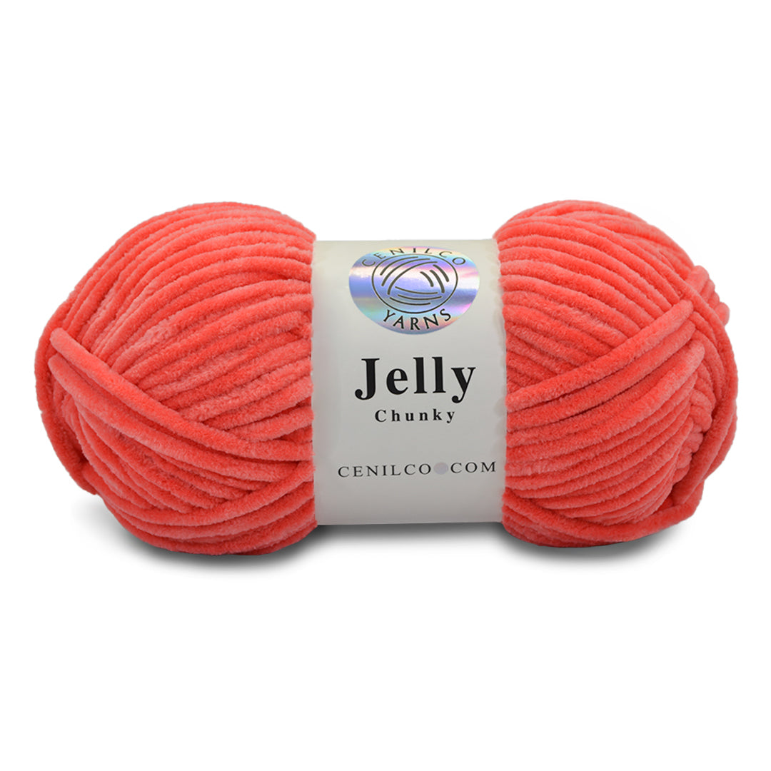 1 Ball - Jelly Chunky – Premium Chenille Yarn for Amigurumi, Crochet & Knitting