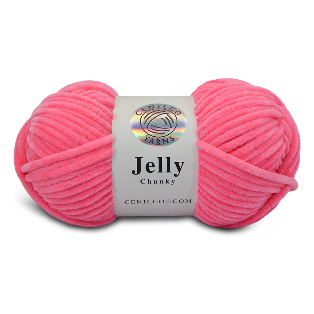 1 Ball - Jelly Chunky – Premium Chenille Yarn for Amigurumi, Crochet & Knitting