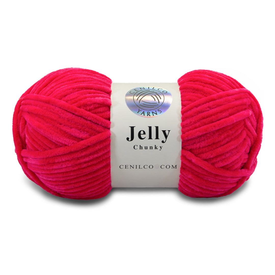 1 Ball - Jelly Chunky – Premium Chenille Yarn for Amigurumi, Crochet & Knitting