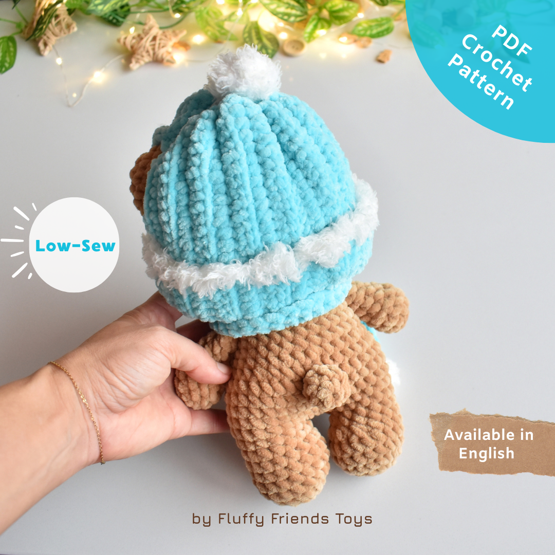 HONEY - Ursinho em Croché – Padrão de Amigurumi com Costura Mínima (Download em PDF)