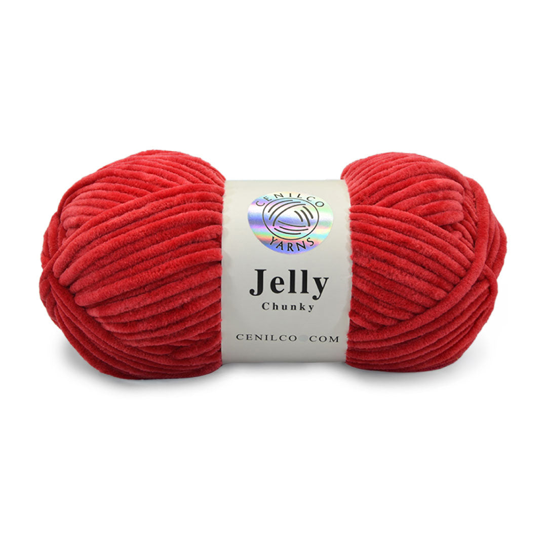 1 Ball - Jelly Chunky – Premium Chenille Yarn for Amigurumi, Crochet & Knitting