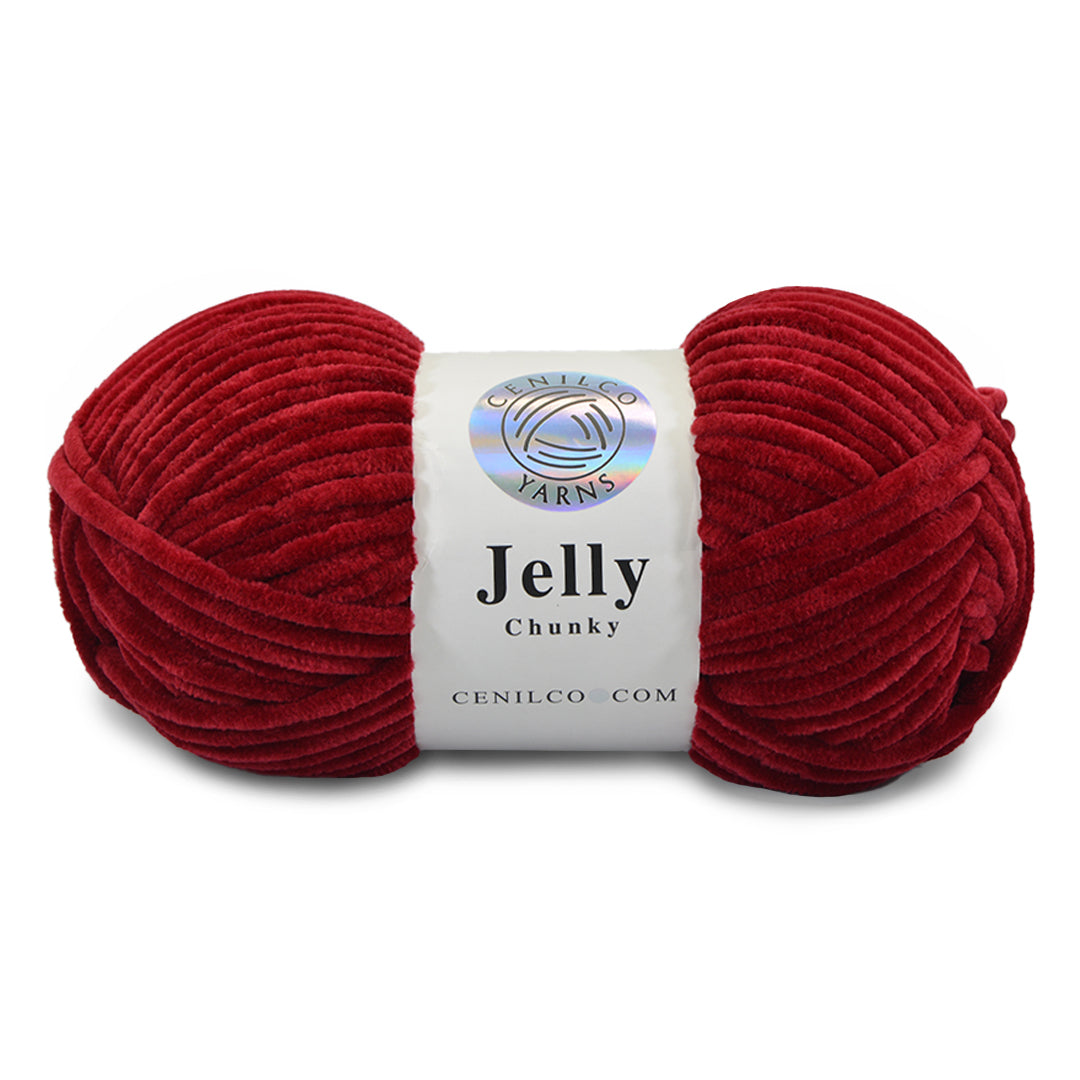 1 Ball - Jelly Chunky – Premium Chenille Yarn for Amigurumi, Crochet & Knitting