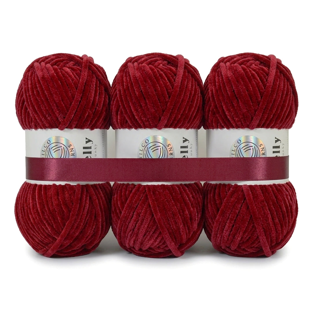 3 Balls - Jelly Chunky – Premium Chenille Yarn for Amigurumi, Crochet & Knitting