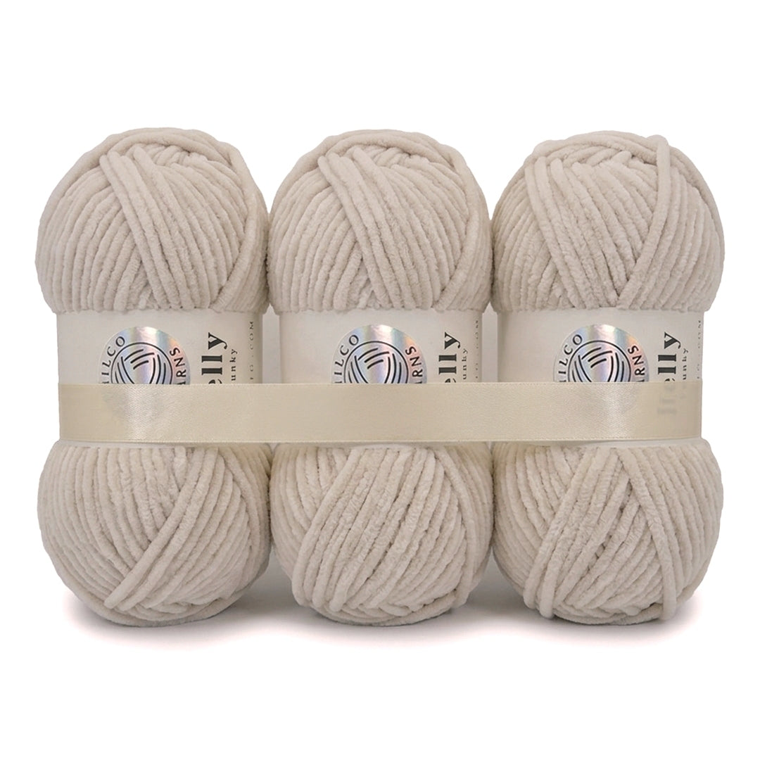 3 Balls - Jelly Chunky – Premium Chenille Yarn for Amigurumi, Crochet & Knitting