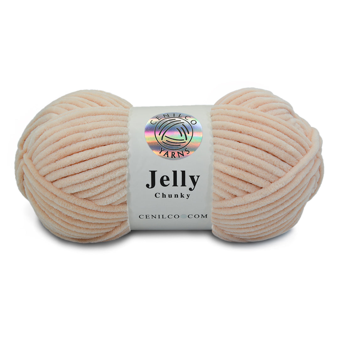 1 Ball - Jelly Chunky – Premium Chenille Yarn for Amigurumi, Crochet & Knitting