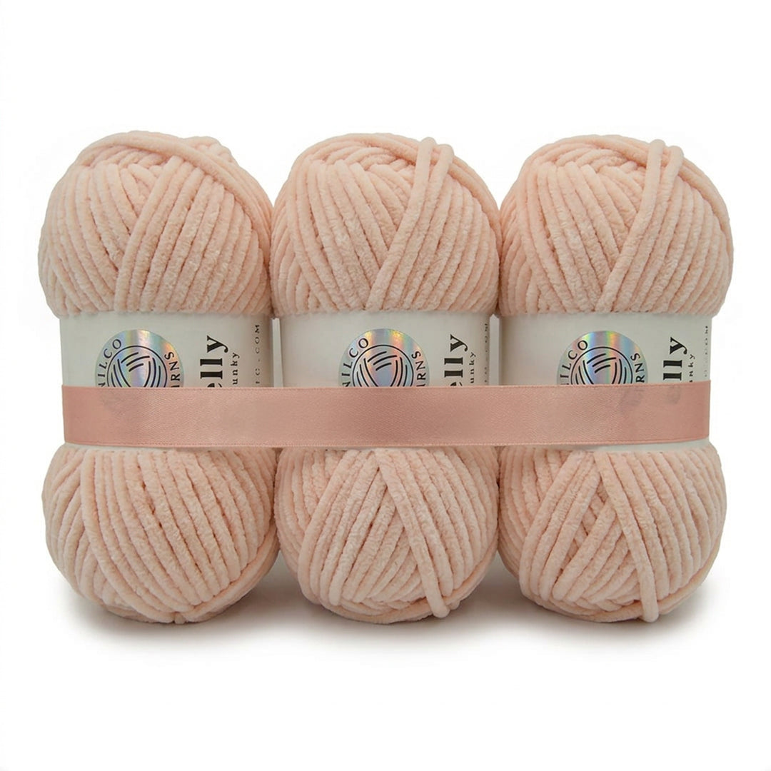 3 Balls - Jelly Chunky – Premium Chenille Yarn for Amigurumi, Crochet & Knitting