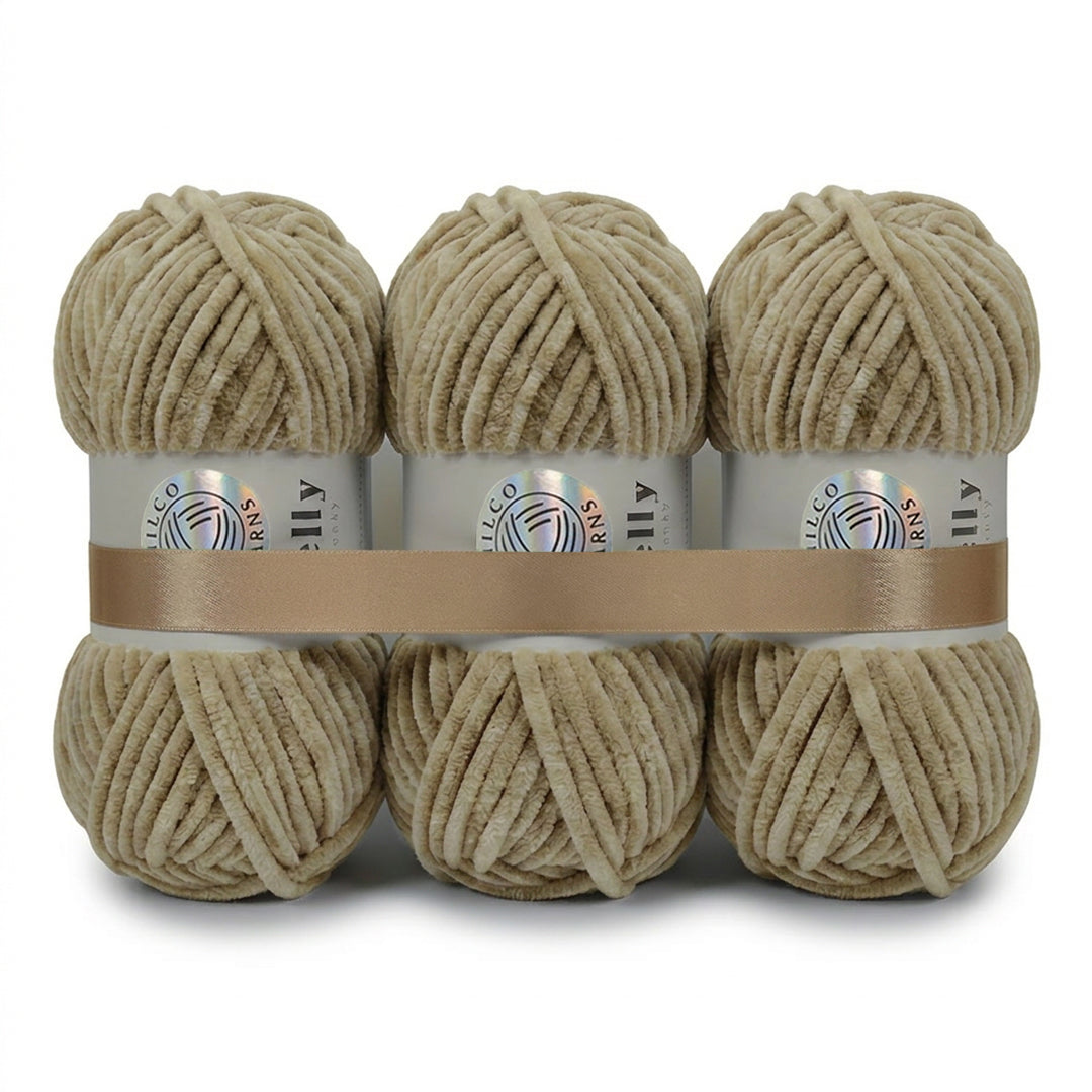 3 Balls - Jelly Chunky – Premium Chenille Yarn for Amigurumi, Crochet & Knitting