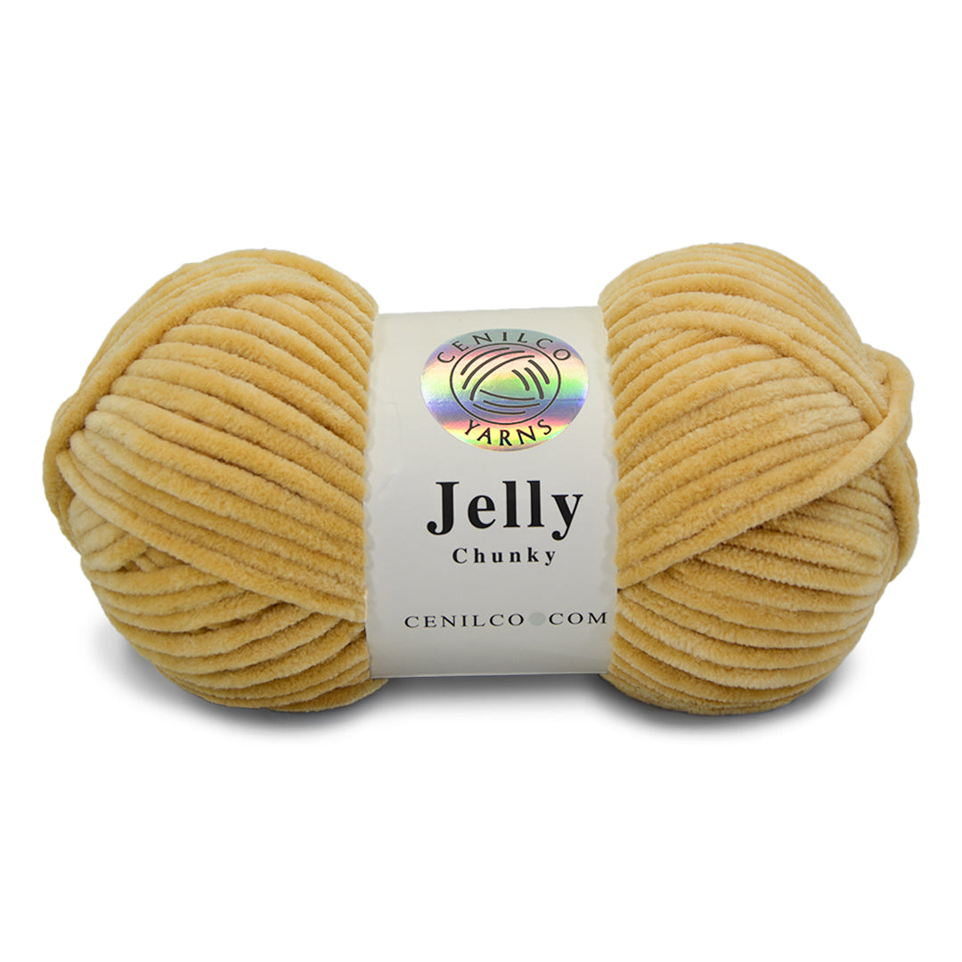 1 Ball - Jelly Chunky – Premium Chenille Yarn for Amigurumi, Crochet & Knitting