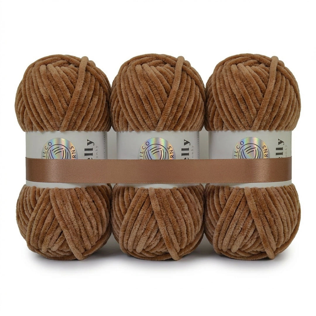 3 Balls - Jelly Chunky – Premium Chenille Yarn for Amigurumi, Crochet & Knitting