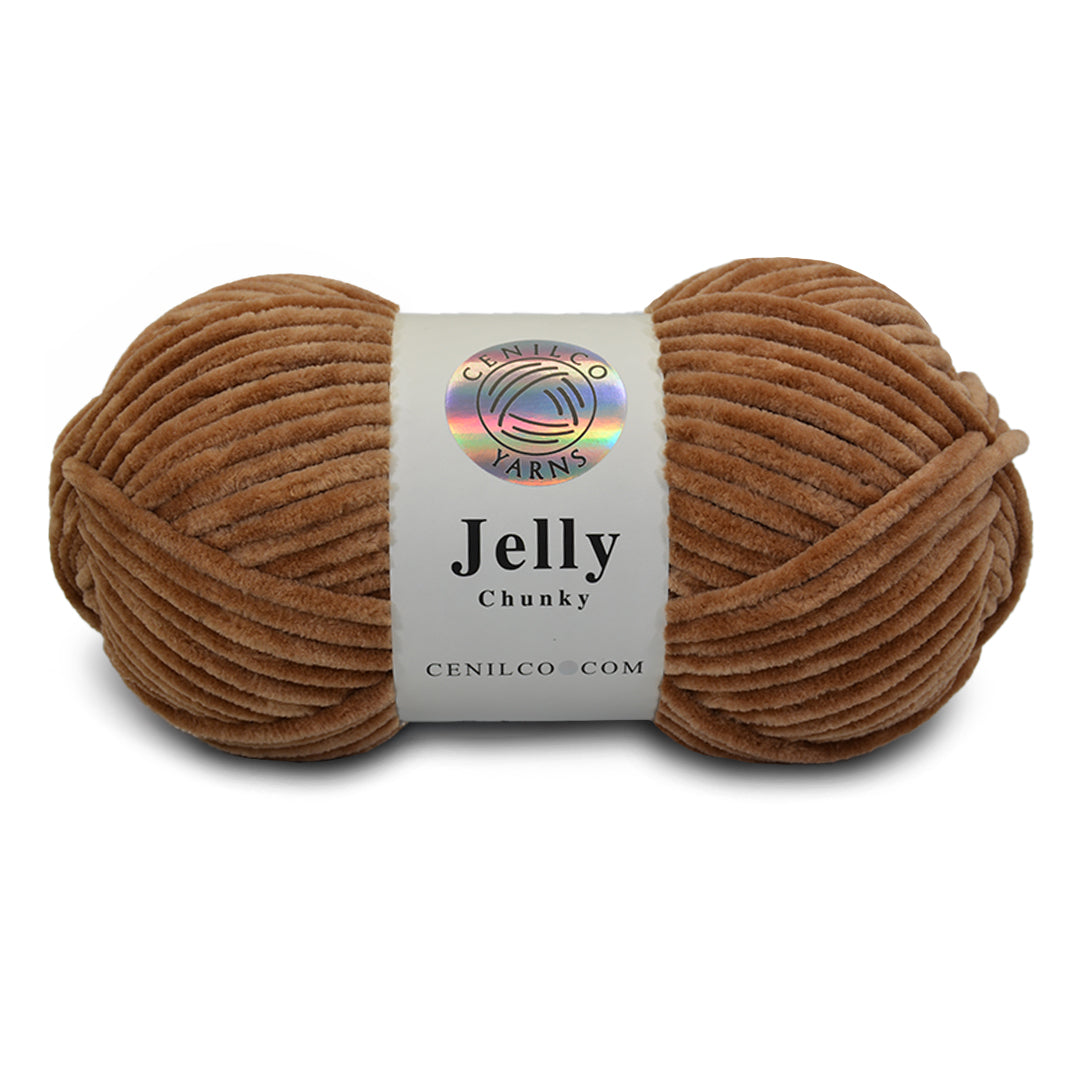 1 Ball - Jelly Chunky – Premium Chenille Yarn for Amigurumi, Crochet & Knitting