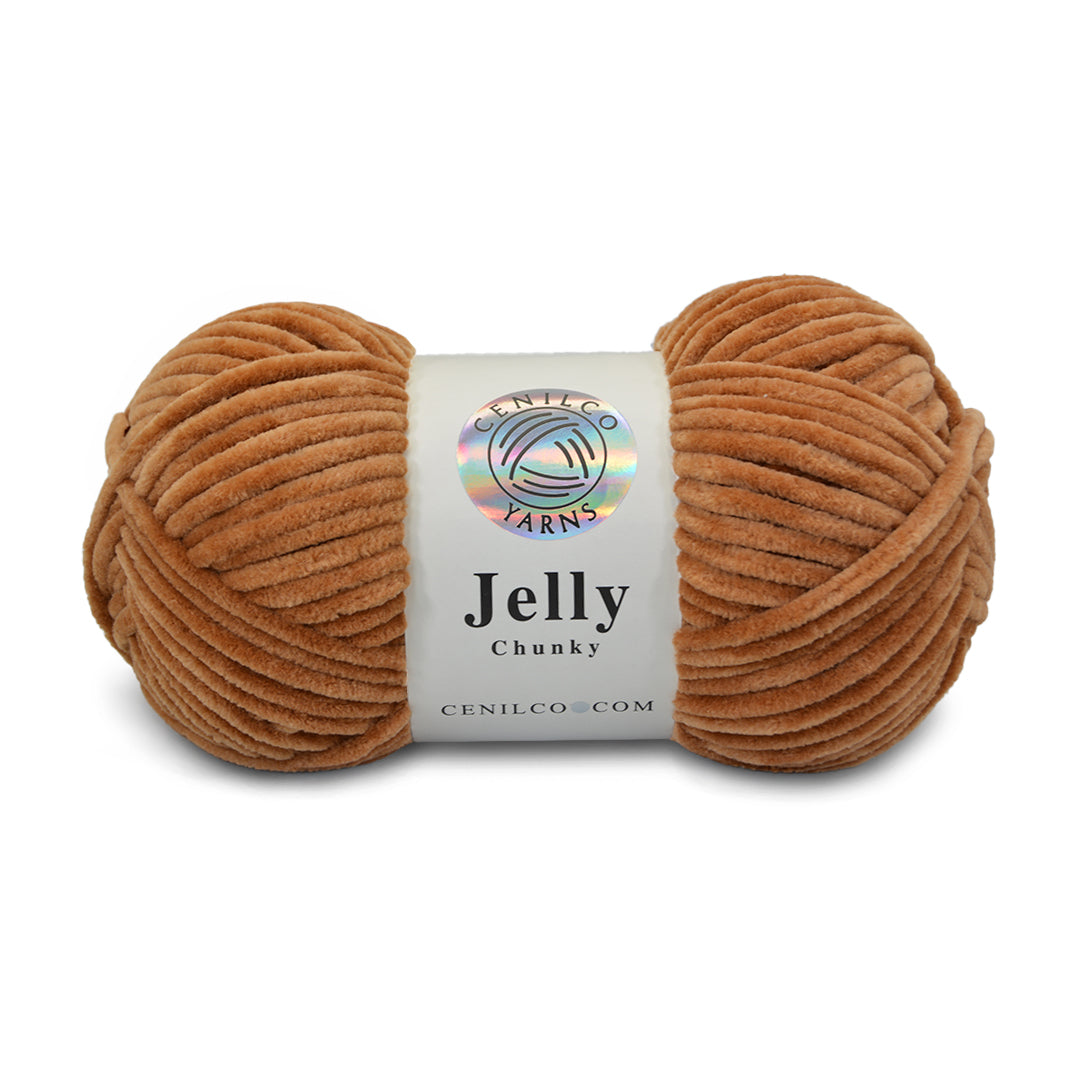 1 Ball - Jelly Chunky – Premium Chenille Yarn for Amigurumi, Crochet & Knitting