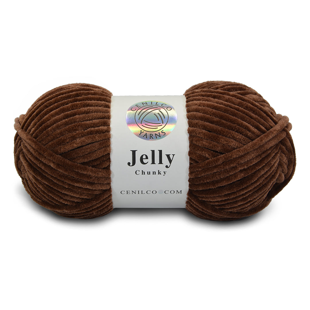 1 Ball - Jelly Chunky – Premium Chenille Yarn for Amigurumi, Crochet & Knitting