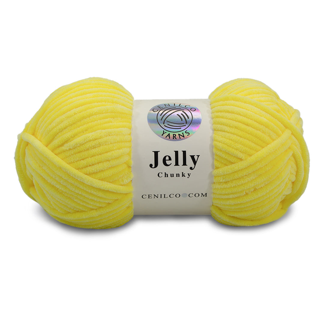 1 Ball - Jelly Chunky – Premium Chenille Yarn for Amigurumi, Crochet & Knitting