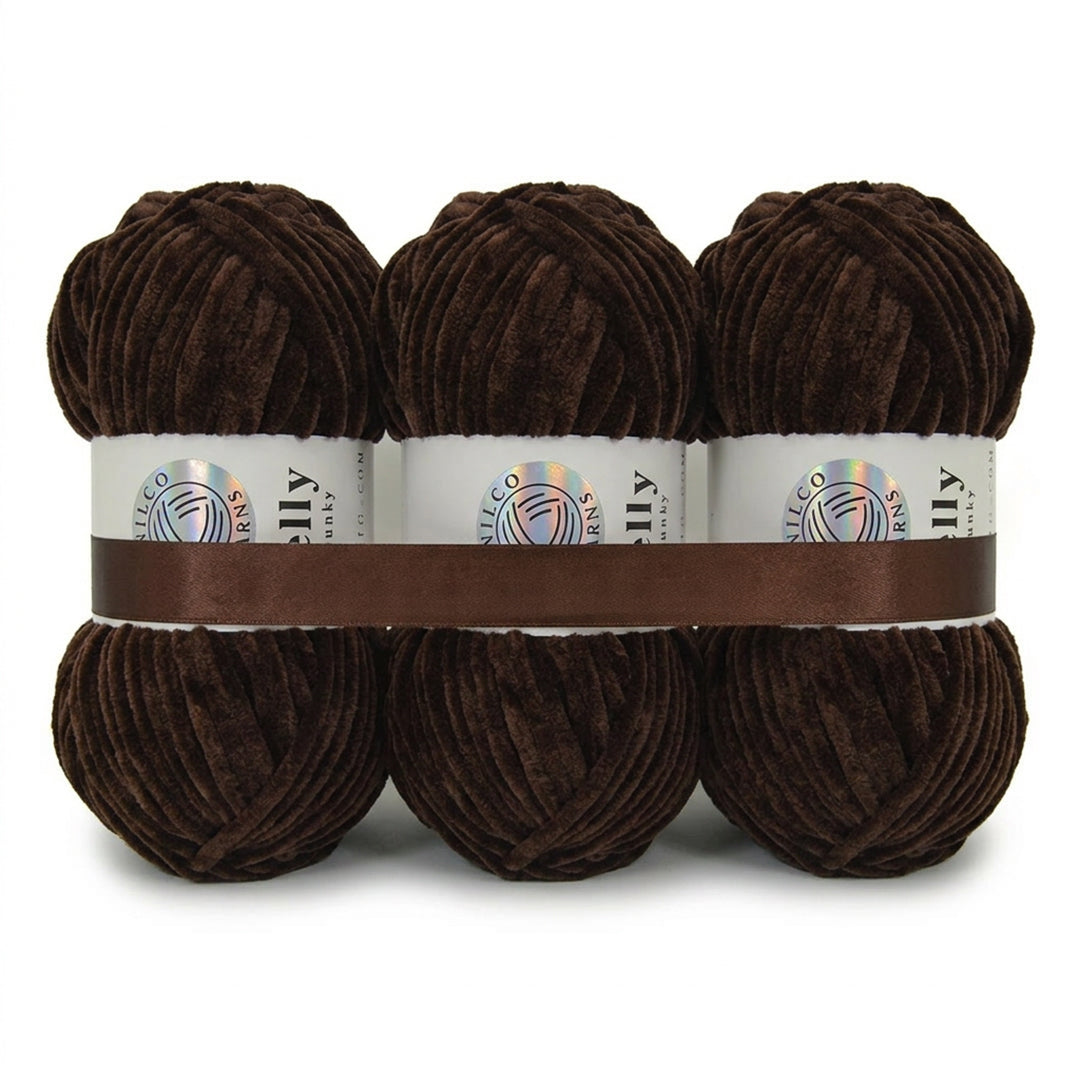3 Balls - Jelly Chunky – Premium Chenille Yarn for Amigurumi, Crochet & Knitting