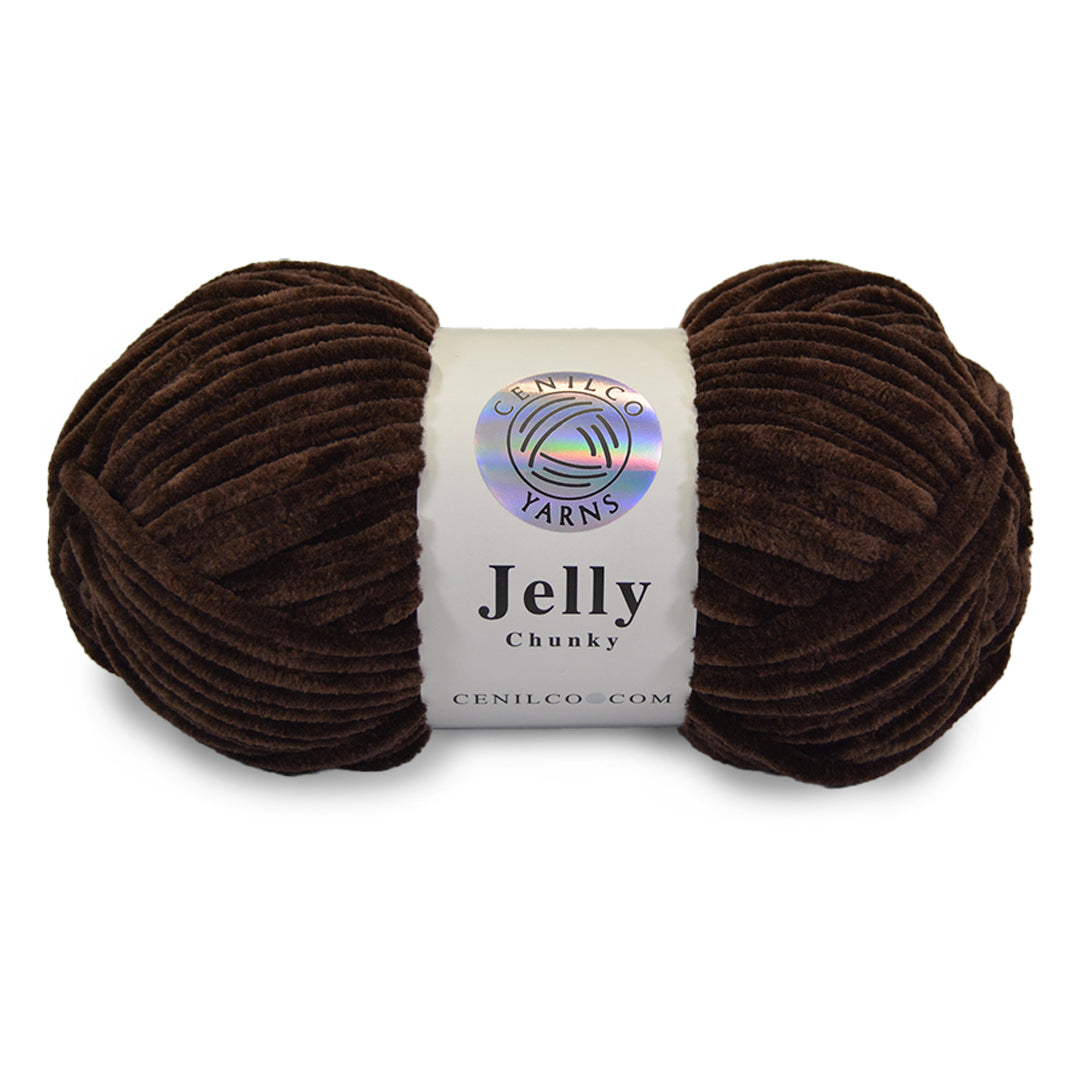 1 Ball - Jelly Chunky – Premium Chenille Yarn for Amigurumi, Crochet & Knitting