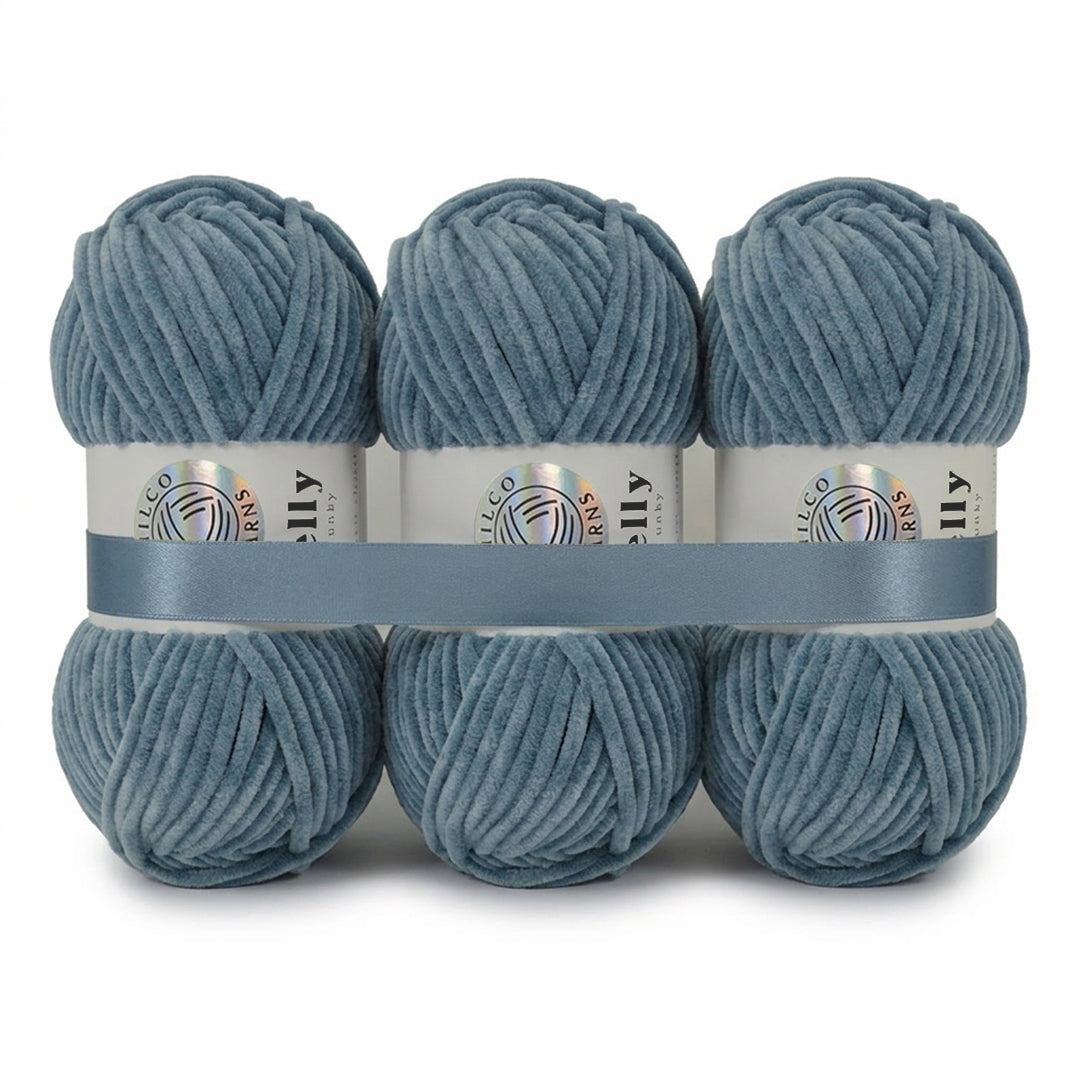 3 Balls - Jelly Chunky – Premium Chenille Yarn for Amigurumi, Crochet & Knitting