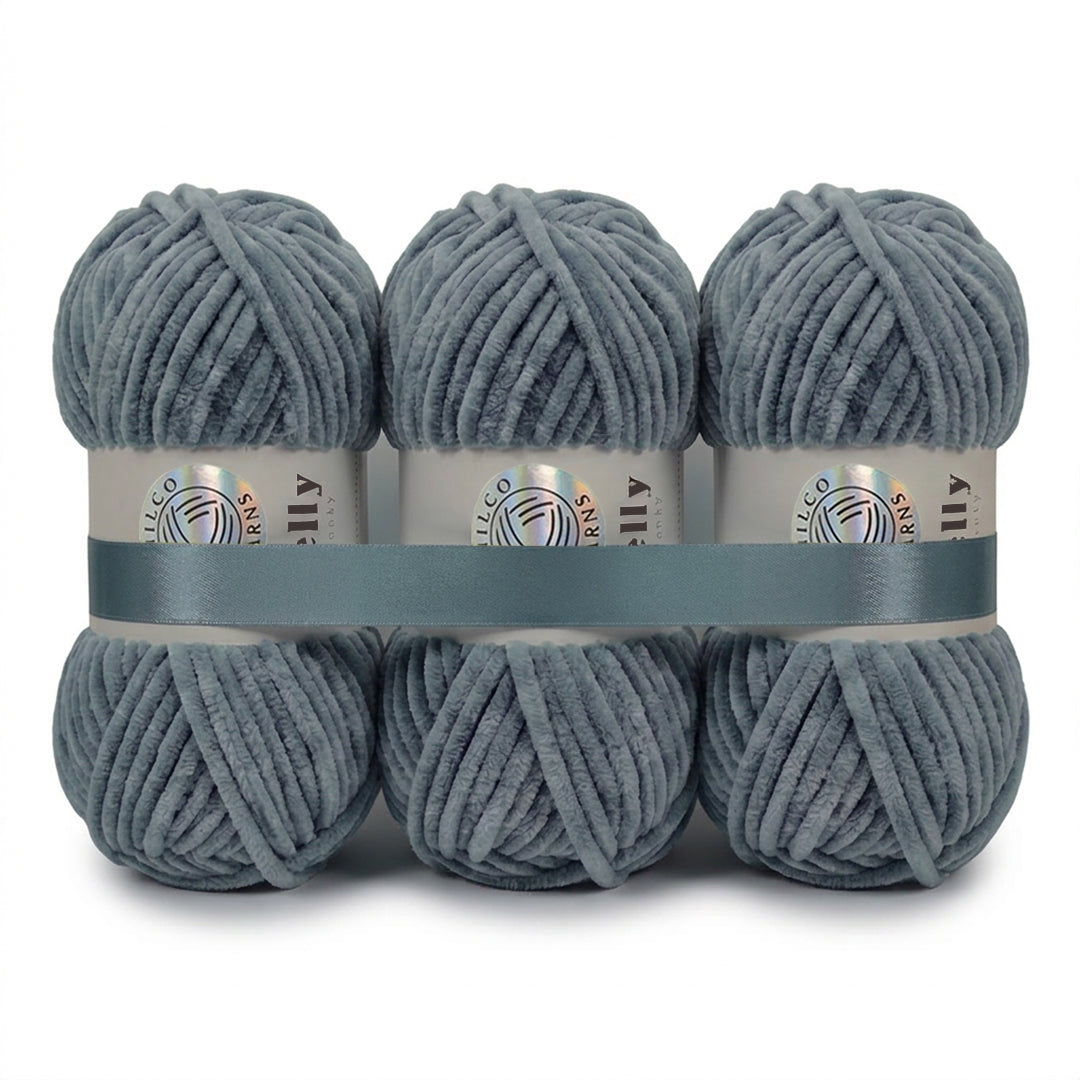 3 Balls - Jelly Chunky – Premium Chenille Yarn for Amigurumi, Crochet & Knitting