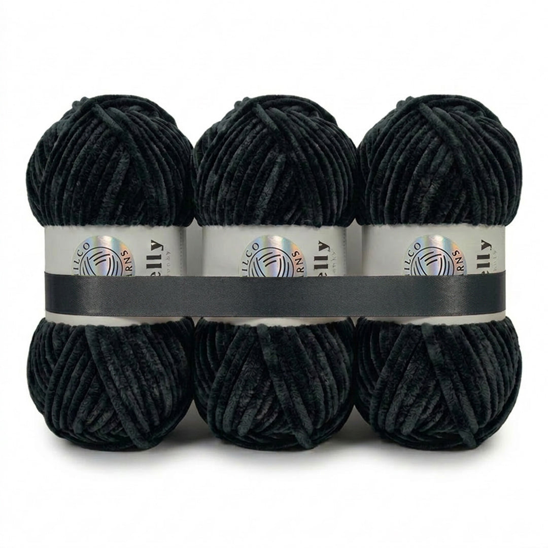 3 Balls - Jelly Chunky – Premium Chenille Yarn for Amigurumi, Crochet & Knitting