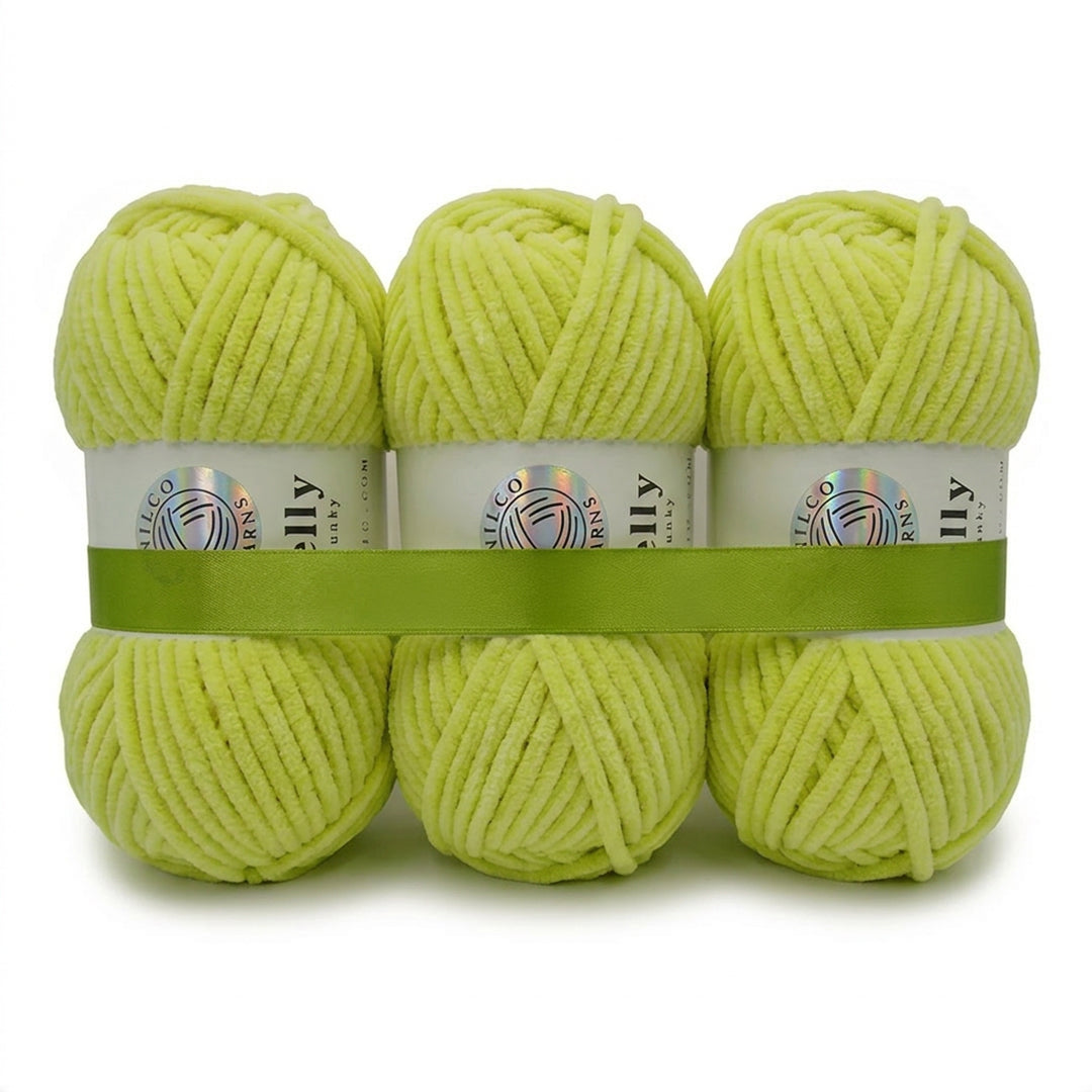 3 Balls - Jelly Chunky – Premium Chenille Yarn for Amigurumi, Crochet & Knitting