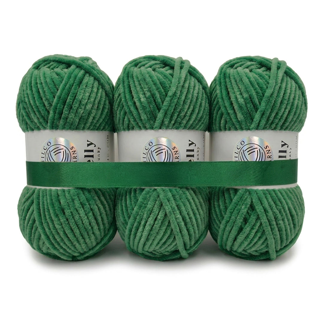 3 Balls - Jelly Chunky – Premium Chenille Yarn for Amigurumi, Crochet & Knitting