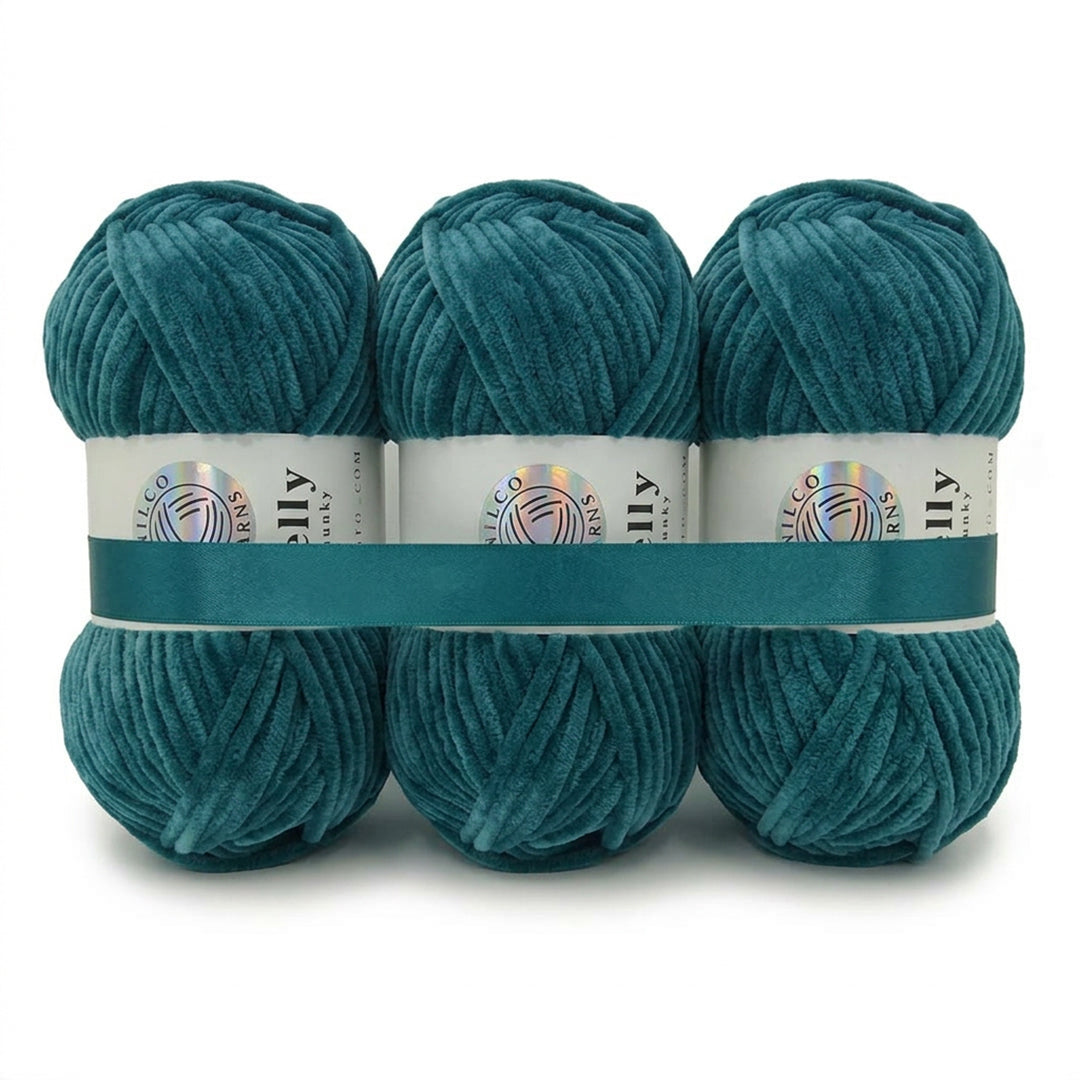 3 Balls - Jelly Chunky – Premium Chenille Yarn for Amigurumi, Crochet & Knitting